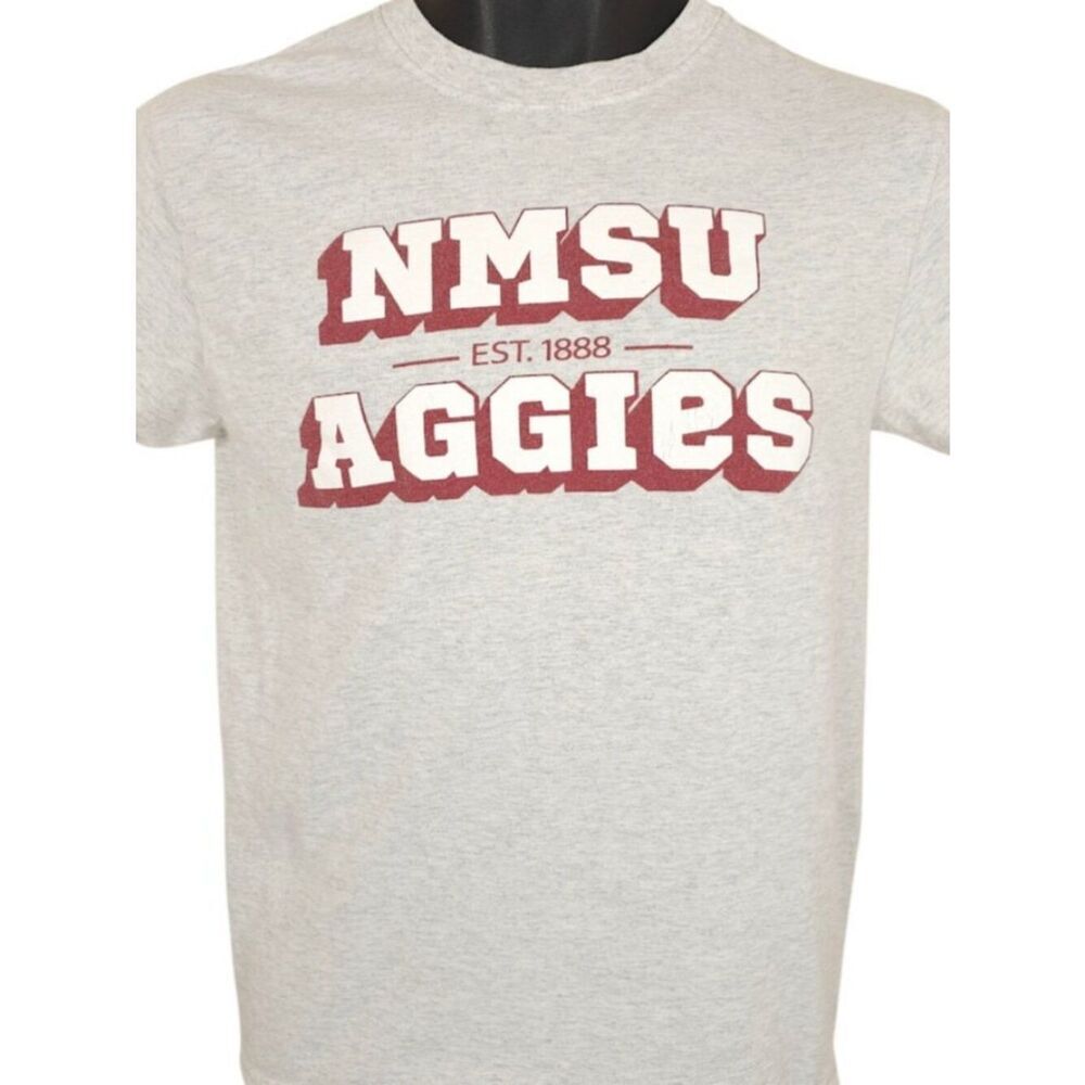 New Mexico State Aggies T Shirt Mens Size Small Gray NCAA University NMSU